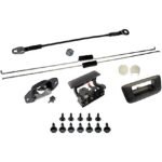 Dorman 38914 Help Series Tailgate Handle and Bezel, Black Plastic Without Camera Hole Without Key Hole