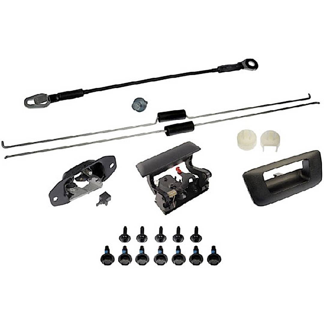 rb38914_1.jpg Dorman 38914 Help Series Tailgate Handle and Bezel, Black Plastic Without Camera Hole Without Key Hole - Image 1