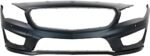 Replacement Front Primed Bumper Cover, 4 Cyl., 2.0L Engine, For Models With Parking Aid Sensor Holes and AMG Styling Package, CAPA Certified