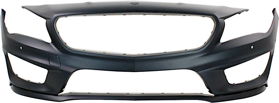 repbz010384pq_1.jpg Replacement Front Primed Bumper Cover, 4 Cyl., 2.0L Engine, For Models With Parking Aid Sensor Holes and AMG Styling Package, CAPA Certified - Image 1