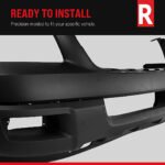 JC Whitney Front Primed Bumper Cover, Without Headlight Washer Holes - Image 8