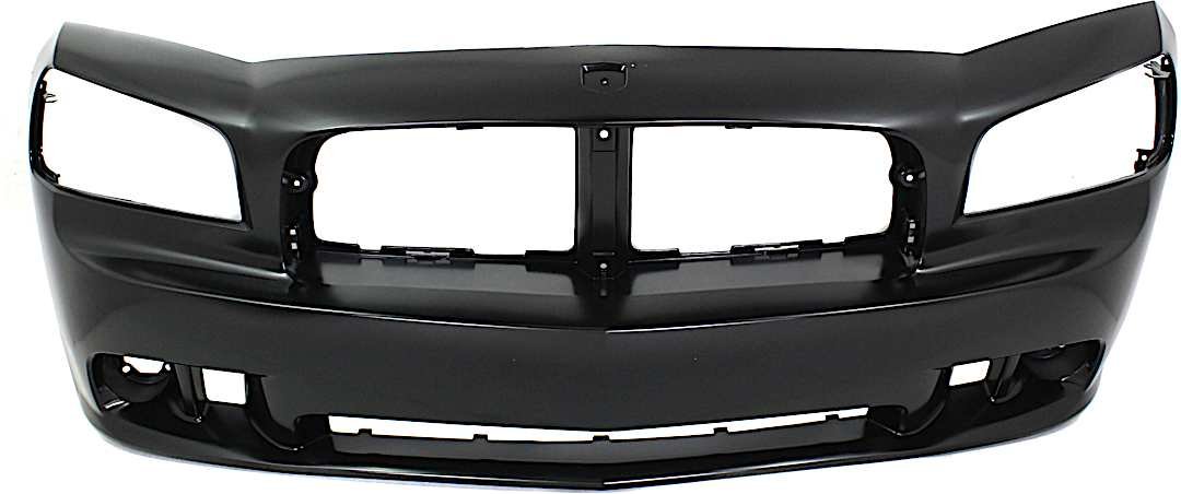 repd010304p_1.jpg Replacement Front Primed Bumper Cover, SRT8 Model/(2009-2010, With Performance Package), With Fog Light and Emblem Hole, Without Parking Aid Sensor Holes - Image 1