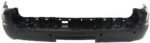 Replacement Rear Primed Bumper Cover, NBX/XLS/XLT Models, With Parking Aid Sensor Holes