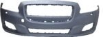 Replacement Front Primed Bumper Cover, Without Parking Aid Sensor Holes