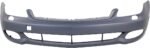 ReplaceXL Front Primed Bumper Cover, Base Model, Without Parking Aid Sensor Holes and Sport/AMG Styling Package