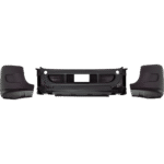 Replacement Front Textured Bumper Cover, 3-Piece Type