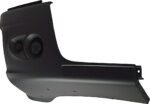 Replacement Front, Passenger Side Bumper End, Painted Black Plastic - Image 3