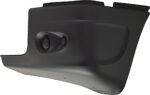 Replacement Front, Driver Side Bumper End, Painted Black Plastic - Image 2