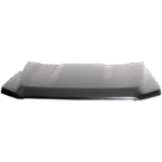 Replacement Hood, Aluminum, Black, CAPA CERTIFIED - Image 2