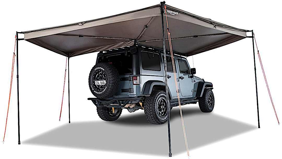 rhir33200_1.jpg Rhino-Rack 33200 Awning - Harvest brown, Canvas, Universal, Sold individually - Image 1