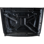 Replacement Factory Style Hood Aluminum Black - Image 4