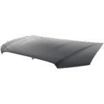 Replacement Hood, Steel, Black, CAPA CERTIFIED - Image 2