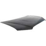 Replacement Hood, Steel, Black, CAPA CERTIFIED - Image 4