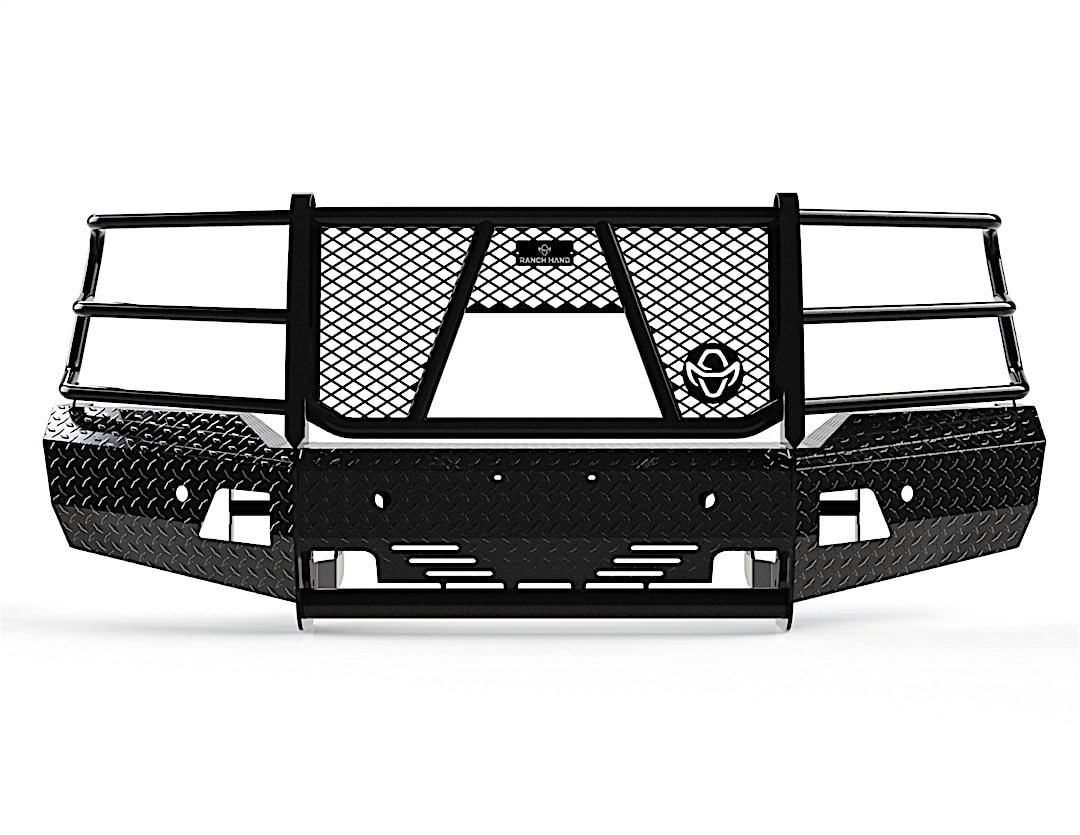 rncfsc19hbl1c_1.jpg Ranch Hand FSC19HBL1C Grille Guard, Powdercoated Black Carbon Steel - Image 1