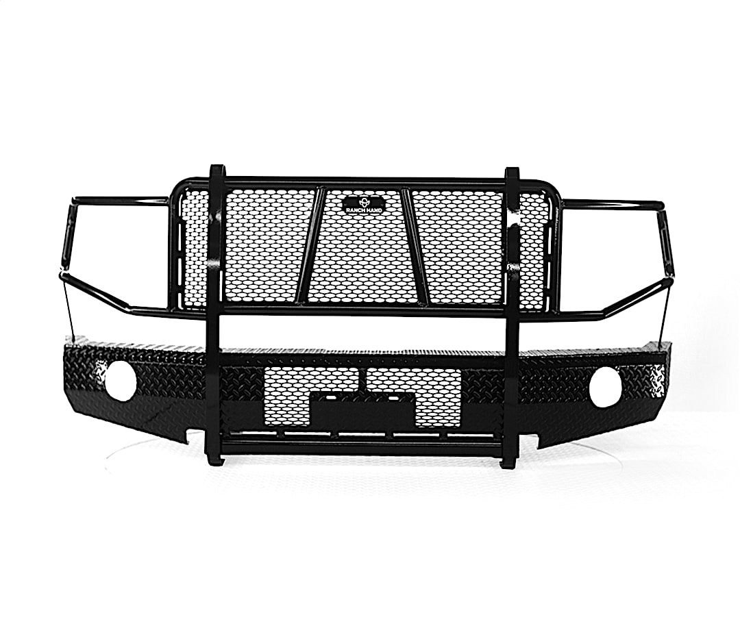 rncfsf09hbl1_1.jpg Ranch Hand FSF09HBL1 Grille Guard, Powdercoated Gloss Black Carbon Steel - Image 1