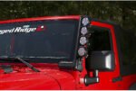 Rugged Ridge 11232.52 Light Bar Mounting Bracket - Black, Aluminum, Direct Fit - Image 5