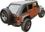 Rugged Ridge 13750.38 Bowless Series Soft Top - Frameless Design Black - Image 2