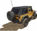 Rugged Ridge 13790.39 Montana Bowless Series Soft Top - Frameless Design Black diamond - Image 2