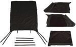 Rugged Ridge 13790.34 Montana Bowless Series Soft Top - Frameless Design Black diamond