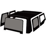 RT Off-Road RTS20035T RT Off-Road Replacement Soft Top - Without Frame (Requires Factory Frame) Black - Image 3