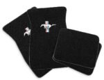 Scott Drake Classic ACC-FM-EMB-BK Rubber Floor Kit - Black, Nylon, Direct Fit, Kit