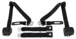 Scott Drake Classic SB-3P-BK-PBSB Seat Belt, 3-Point - Black