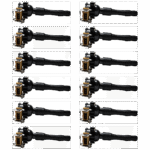 JC Whitney Ignition Coils, Set of 12, 6 Cyl., 2.5L/3.0L Engines, Rectangular Connector Shape