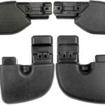 Dorman SET-RB924202-C Front and Rear, Driver and Passenger Side Bumper End, Primed Plastic