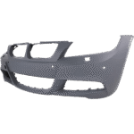 Replacement Front and Rear Primed Bumper Covers, For Models With M Package, With Headlight Washer Holes, With Rear Bumper Park Distance Control Sensor Holes - Image 2