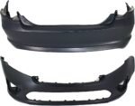 Replacement Front and Rear Primed Bumper Cover CAPA Certified
