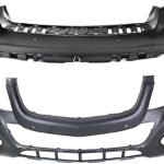 Replacement Front and Rear Primed Bumper Cover