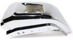 Replacement Front, Driver and Passenger Side Bumper End, Chrome Steel CAPA Certified - Image 7