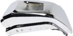 Replacement Front, Driver and Passenger Side Bumper End, Chrome Steel CAPA Certified - Image 9
