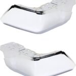 Replacement Rear, Driver and Passenger Side Bumper End, Chrome Steel