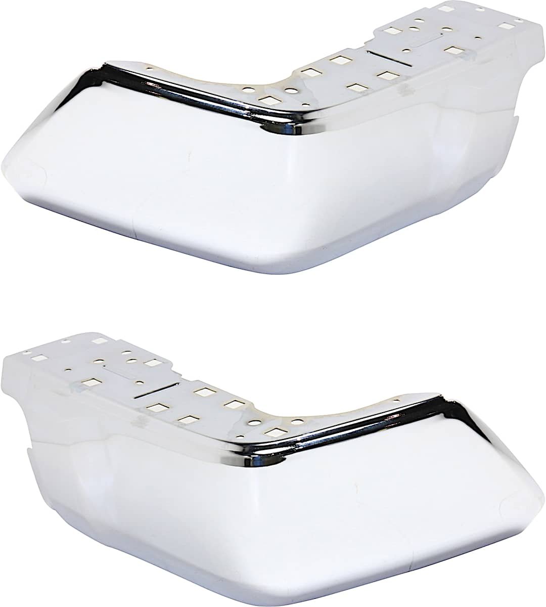 set-rept761131_1.jpg Replacement Rear, Driver and Passenger Side Bumper End, Chrome Steel - Image 1