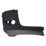 Replacement Front, Driver and Passenger Side Bumper End, Painted Black Plastic - Image 3