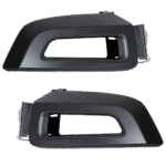 Replacement Front, Driver and Passenger Side Bumper End, Primed Plastic