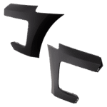 Replacement Front, Driver and Passenger Side Bumper Ends, Primed, For Models without Park Distance Control Sensor - Image 12