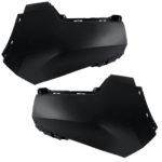 Replacement Front, Driver and Passenger Side Bumper End, Primed Plastic