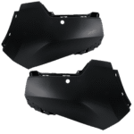 Replacement Front, Driver and Passenger Side Bumper End, Primed Plastic