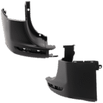 Replacement Rear, Driver and Passenger Side Bumper Ends, Primed, For Models without Blind Spot Detection