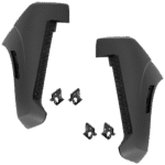 Replacement Front, Driver and Passenger Side Bumper End, Primed Plastic