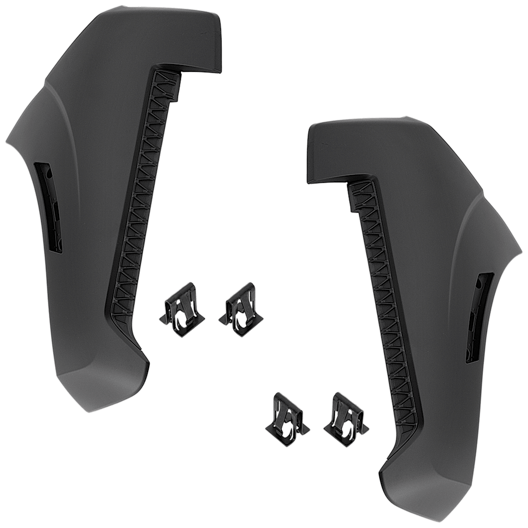 set-rn01110015_1.png Replacement Front, Driver and Passenger Side Bumper End, Primed Plastic - Image 1