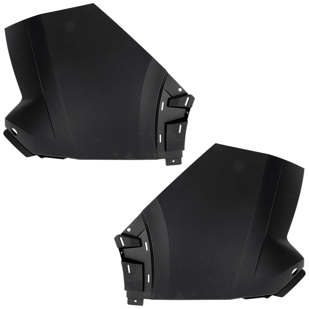 set-rn76110007_1.png Replacement Rear, Driver and Passenger Side Bumper Ends, Primed, Plastic - Image 1