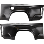 Replacement Rear, Driver and Passenger Side Truck Bedside Panels, Primed, 6 Ft. Bed, Crew Cab Pickup, For Models With Wheel Opening Molding, CAPA CERTIFIED
