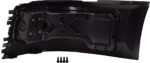 Replacement Front, Driver and Passenger Side Bumper End, Painted Black Plastic - Image 6