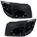 Replacement Front, Driver and Passenger Side Bumper End, Primed Plastic