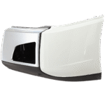 JC Whitney Front, Driver and Passenger Side Bumper End, Chrome (Front), White (Side), Black (Bottom) Plastic - Image 2