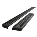 Westin 27-80005 Running Boards, Powdercoated Textured Black, Steel, 6.25 in. Step Surface Width, Bolt-On Installation, Includes Mounting Bracket, Grate Steps Series