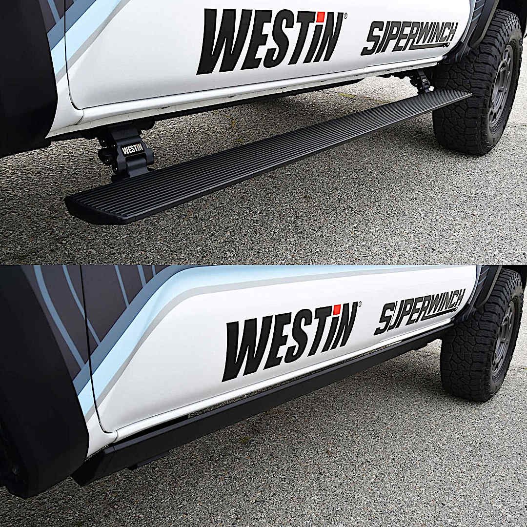 w162924065_1.jpg Westin 29-24065 Running Boards, Powdercoated Textured Black, Aluminum, with Mounting Hardware, 4-Door, Sport Utility, Pro-e Power Series - Image 1